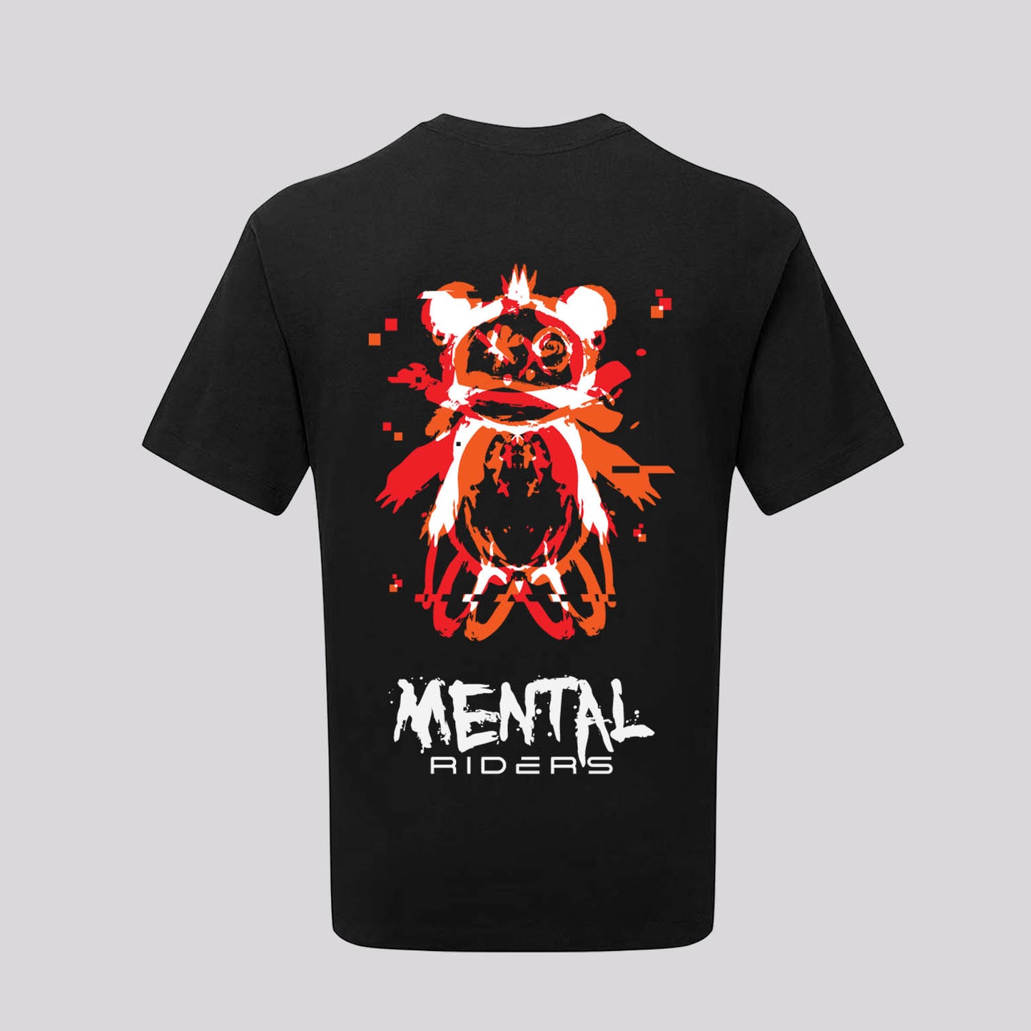 Mental Glitch T-Shirt - Red/Orange