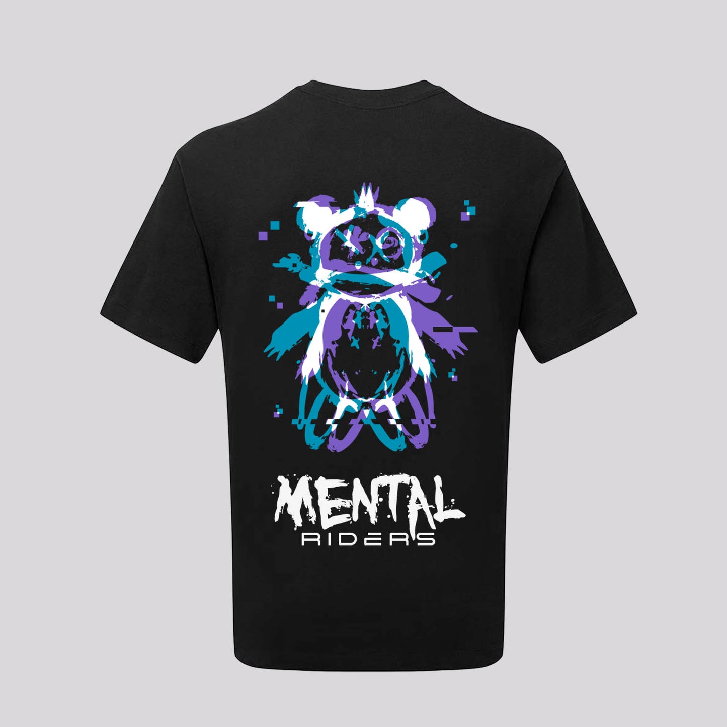 Mental Glitch T-Shirt - Purple/Aqua