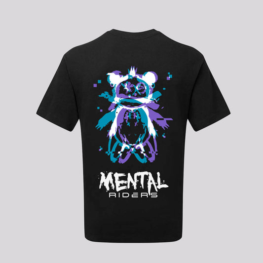 Mental Glitch T-Shirt - Purple/Aqua