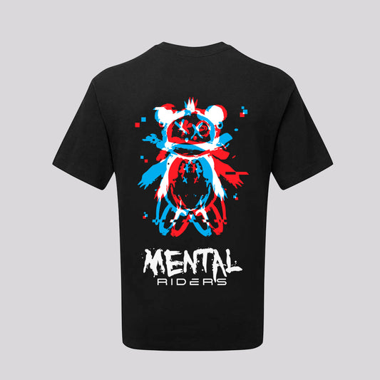 Mental Glitch T-Shirt - Red/Blue