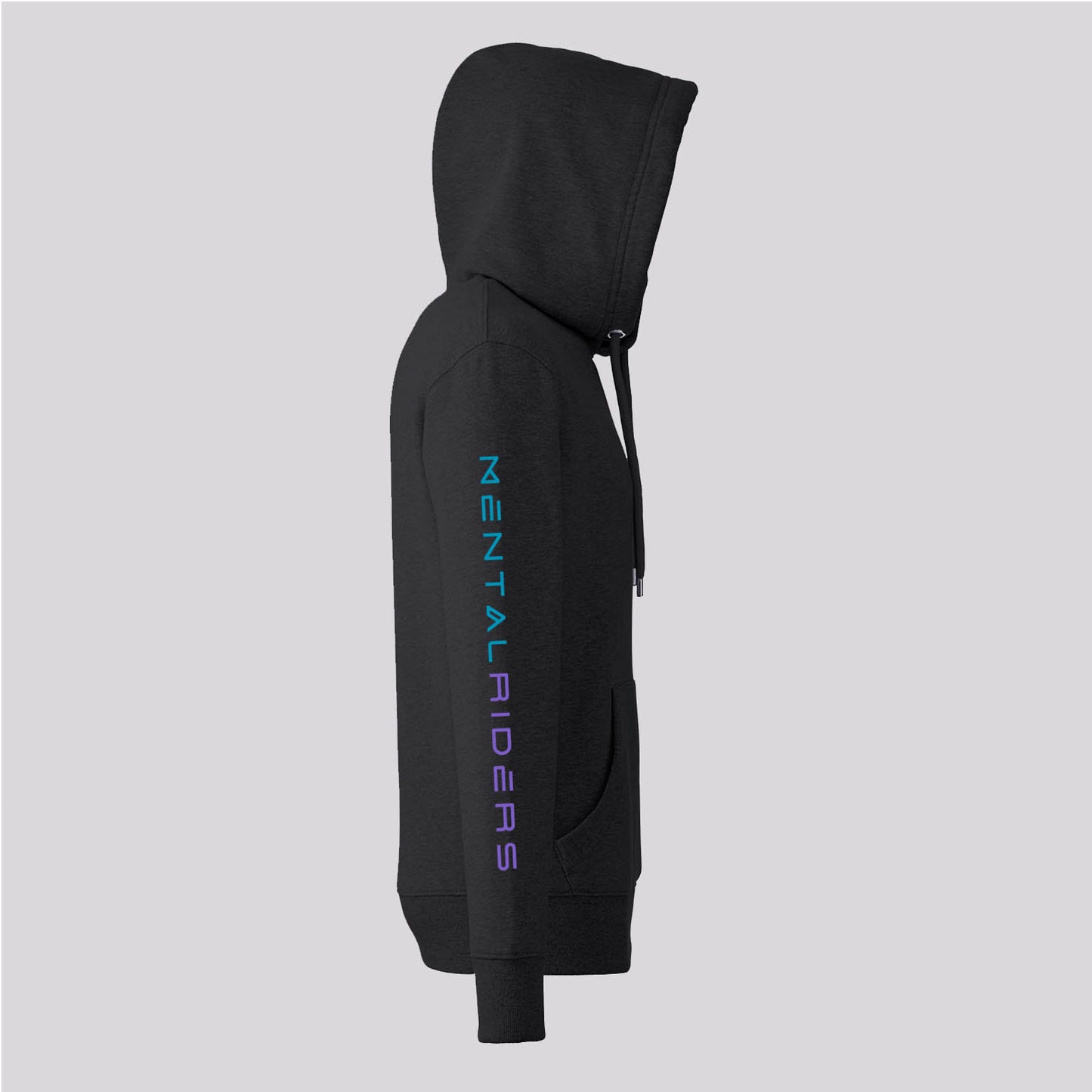 Mental Glitch Hoodie - Purple/Aqua