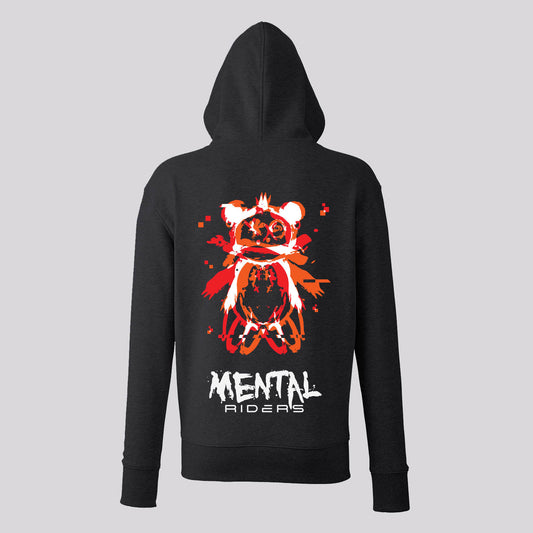 Mental Glitch Hoodie - Red/Orange